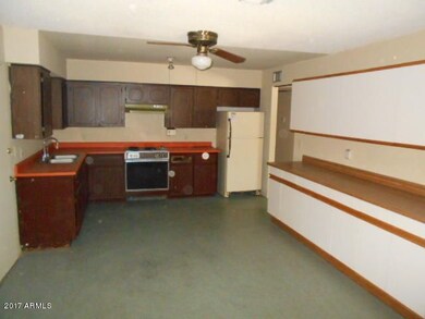 Veiw towards Kitchen & Cabinets