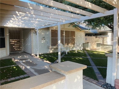 View of patio / terrace with a pergola