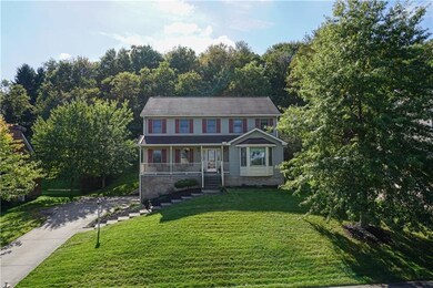 This cul de sac home site is private with a mature
