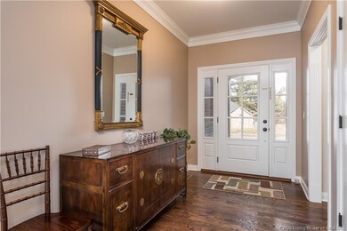 The front door also allows for lots of natural lig