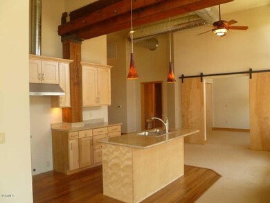 Kitchen with View to Bedroom