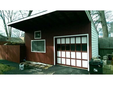 Exterior Back. Over sized shed.