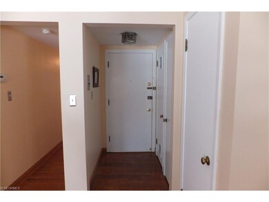 Front entry way of the condo has two closets and w