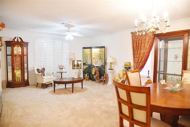 Formal living and dining combined