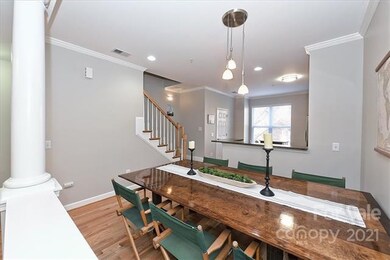 Dining room open to kitchen.