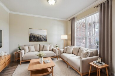 Living room featuring hardwood / wood-style floors