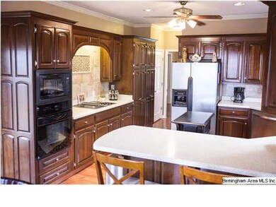 BEAUTIFUL CORIAN COUNTER TOPS AND CHERRY CABINETS 