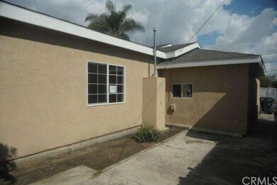 Rear of home and water heater location