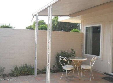 Covered patio area