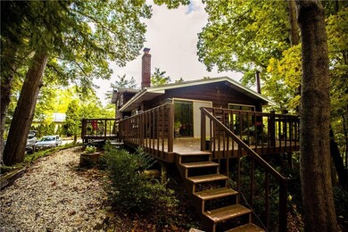 Enjoy the view from this large deck that wraps around the back of the home.