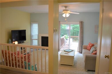 Family room with access to back deck