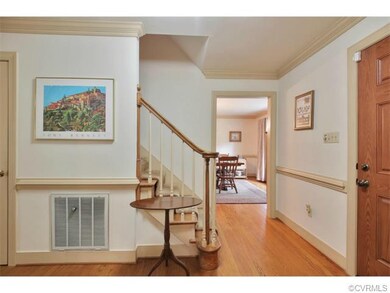 Foyer, beautiful hardwood floors.