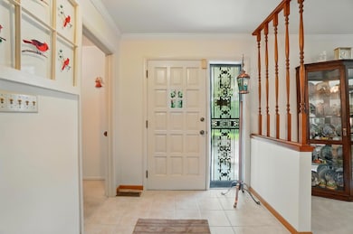 Front entry to home welcomes guests