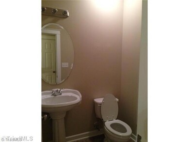 Bath. Half bath on Main level with modern sink.