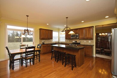 Kitchen with casual dining area