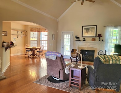Living room with gas fireplace