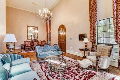 View of formal living looking toward dining