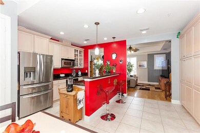 Huge eat in kitchen with tons of storage.