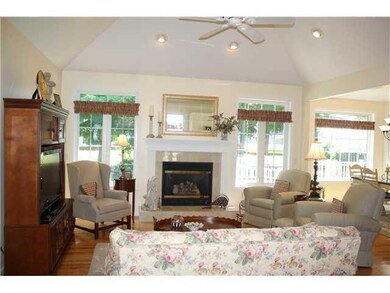Great Room. Great room with tray ceilings and hard