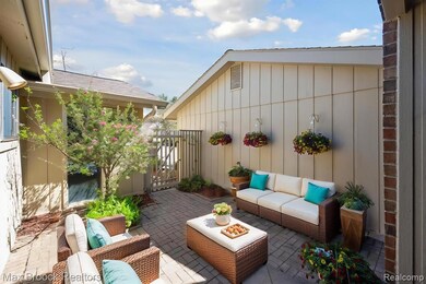 AI Virtually staged courtyard