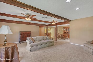 family room to kitchen