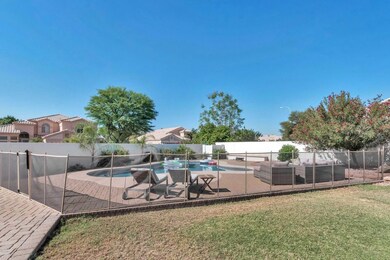 Pebblectec pool with  removable fence