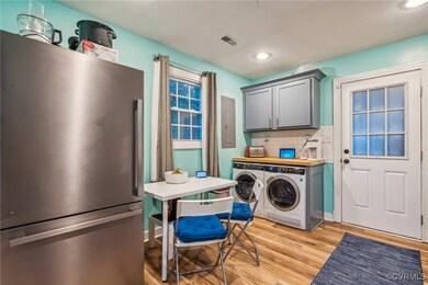 Washer and dryer and cabinetry, stainless steel fr