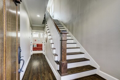 Stairway leading to second floor.