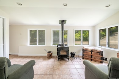 Natural light floods this 