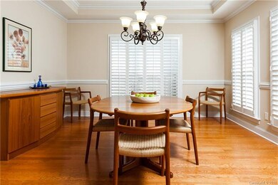 Lovely Dining Room with detailed custom moldings