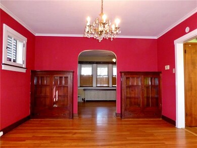 Dining room has built-ins for storage.