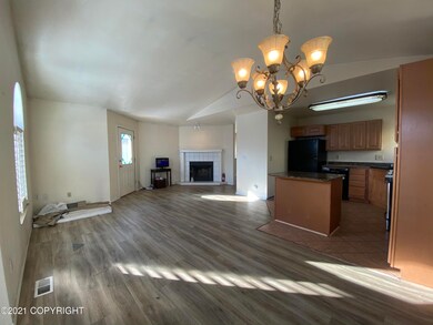Living Room Opens to Kitchen