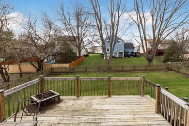 Large Deck Overlooking the Back Yard
