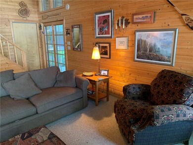 Looking back from the Dining area to the entry door of the cabin...