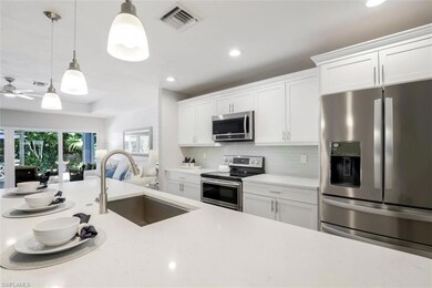 Kitchen with new quartz countertops
