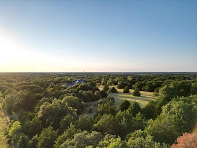 View of aerial view at dusk