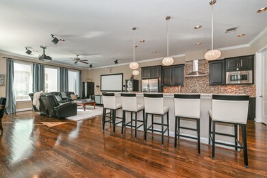 Open concept with designated space for each area