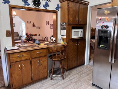 Kitchen featuring light hardwood / wood-style floo