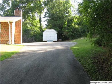 Driveway that leads straight to the storage buildi