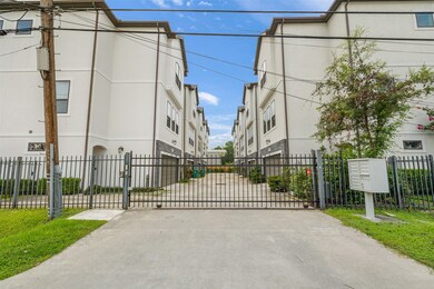 A private, gated driveway offers added security an