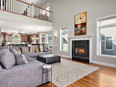 Great room with natural gas fireplace