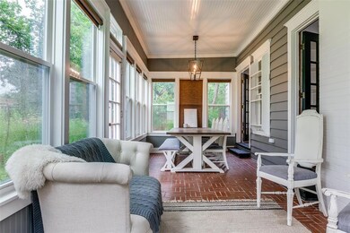 Sunroom off of living and dining room