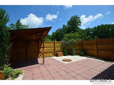 privacy fenced patio