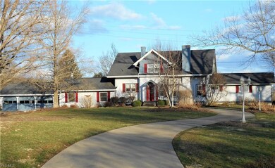 Stately home with circular driveway
