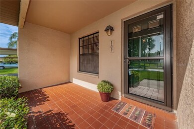 Cozy front porch with room for table and chairs.  