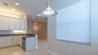 Kitchen with light tile patterned floors, kitchen 