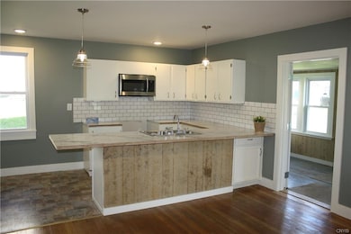 Kitchen facing front porch