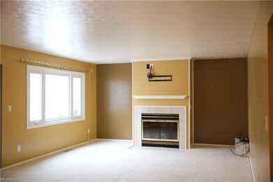 Living room with fireplace