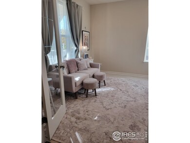 Office with new tile floor