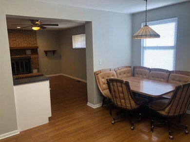 Eat in kitchen looks into family room